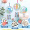 12Pack Wind Chime Kit for Kids Make Your Own Ocean Animals Wind Chime DIY Coloring Wood Crafts Summer Wooden Arts and Crafts Under Sea Ornaments for Boys Girls School Activities Party Decoration